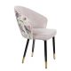 Seturi scaune, HoReCa - Set 2 scaune MAISON CLASSIQUE catifea liliac, model floral