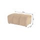 Banchete-Tabureti - Taburete, Suport picioare CLOUD 100cm, catifea Vogue galben mustar
