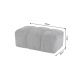 Banchete-Tabureti - Taburete, Suport picioare CLOUD 100cm, catifea Vogue gri
