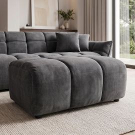 Banchete-Tabureti - Taburete, Suport picioare CLOUD 100cm, catifea Vogue gri