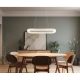 Pendule, Lustre suspendate - Lustra cristale din sticla LED CCT cu telecomanda LAUREL
