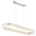 Lustra cristale din sticla LED CCT cu telecomanda LAUREL