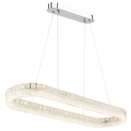 Pendule, Lustre suspendate - Lustra cristale din sticla LED CCT cu telecomanda LAUREL