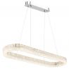 Lustra cristale din sticla LED CCT cu telecomanda LAUREL