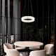 Pendule, Lustre suspendate - Lustra cristale din sticla LED CCT cu telecomanda LAUREL