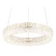 Pendule, Lustre suspendate - Lustra cristale din sticla LED CCT cu telecomanda LAUREL