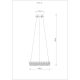Pendule, Lustre suspendate - Lustra cristale din sticla LED CCT cu telecomanda LAUREL