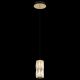 Pendule, Lustre suspendate - Lustra, Pendul auriu antic, sticla transparenta STEFANIE
