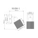 Aplice cu Spot - Aplica de perete cu spot, metal negru, sticla VILLEGAS