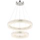 Pendule, Lustre suspendate - Lustra cristale din sticla LED CCT cu telecomanda LAUREL 60cm