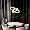 Lustra cristale din sticla LED CCT cu telecomanda LAUREL 60cm