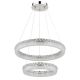 Pendule, Lustre suspendate - Lustra cristale din sticla LED CCT cu telecomanda LAUREL 60cm