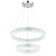 Pendule, Lustre suspendate - Lustra cristale din sticla LED CCT cu telecomanda LAUREL 60cm