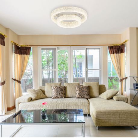 Lustre aplicate - Lustra aplicata cristale din sticla LED CCT cu telecomanda LAUREL