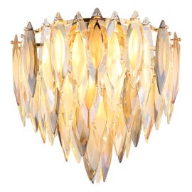 Lustre aplicate - Lustra aplicata metal auriu, cu cristale K9 ELINOR