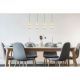 Pendule, Lustre suspendate - Lustra cu 4 pendule auriu antic, sticla transparenta STEFANIE