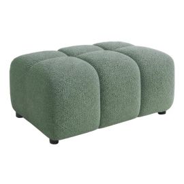 Banchete-Tabureti - Taburete, Suport picioare CLOUD 100cm, material boucle verde salvie