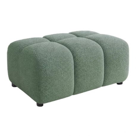 Banchete-Tabureti - Taburete, Suport picioare CLOUD 100cm, material boucle verde salvie