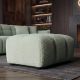 Banchete-Tabureti - Taburete, Suport picioare CLOUD 100cm, material boucle verde salvie