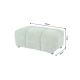 Banchete-Tabureti - Taburete, Suport picioare CLOUD 100cm, material boucle verde salvie