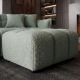 Banchete-Tabureti - Taburete, Suport picioare CLOUD 100cm, material boucle verde salvie