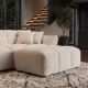 Banchete-Tabureti - Taburete, Suport picioare CLOUD 100cm, material boucle bej