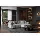 Banchete-Tabureti - Taburete, Suport picioare CLOUD 100cm, material boucle gri