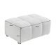 Banchete-Tabureti - Taburete, Suport picioare CLOUD 100cm, material boucle gri