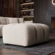 Banchete-Tabureti - Taburete, Suport picioare CLOUD 100cm, material boucle champagne greige