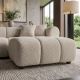 Banchete-Tabureti - Taburete, Suport picioare ADLON 100cm, material boucle champagne greige