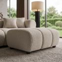 Taburete, Suport picioare ADLON 100cm, material boucle champagne greige