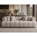 Canapea XXL ADLON 255cm, material boucle champagne greige