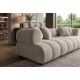 Canapele - Canapea XXL ADLON 255cm, material boucle champagne greige