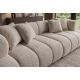 Canapele - Canapea XXL ADLON 255cm, material boucle champagne greige