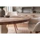 Mese dining - Masa rotunda HAMPTONS 140cm, lemn masiv de pin reciclat