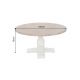 Mese dining - Masa rotunda HAMPTONS 140cm, lemn masiv de pin reciclat