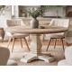 Mese dining - Masa rotunda HAMPTONS 120cm, lemn masiv de pin reciclat