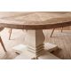 Mese dining - Masa rotunda HAMPTONS 120cm, lemn masiv de pin reciclat