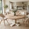Masa rotunda HAMPTONS 120cm, lemn masiv de pin reciclat