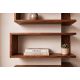 Polite - Set din 3 piese raft perete colt exterior SURRREAL, lemn de sheesham
