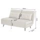 Fotolii - Fotoliu Pat SMART MULTIFUNCTION 140cm catifea champagne