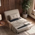 Fotoliu Pat SMART MULTIFUNCTION 100cm catifea champagne