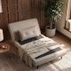 Fotoliu Pat SMART MULTIFUNCTION 100cm catifea champagne