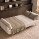Canapele - Canapea extensibila BOUTIQUE 215cm catifea raiata bej