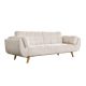 Canapele - Canapea extensibila BOUTIQUE 215cm catifea raiata bej