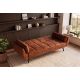 Canapele - Canapea extensibila BOUTIQUE 215cm catifea maro ruginiu