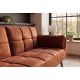 Canapele - Canapea extensibila BOUTIQUE 215cm catifea maro ruginiu