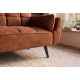 Canapele - Canapea extensibila BOUTIQUE 215cm catifea maro ruginiu