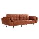 Canapele - Canapea extensibila BOUTIQUE 215cm catifea maro ruginiu