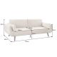 Canapele - Canapea extensibila DIVANI 220cm catifea champagne beige